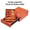 UNISOAR Biometric Fingerprint Jewelry Safe Home Leather Wrapped Slide-Away Drawer Digital Keypad & Fingerprint Lock - 4 of 4