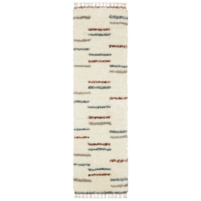 Oriental Weavers Axis AX04A Ivory/ Multi Indoor Area Rug - 2'3" x 7'6"