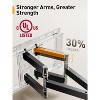 Perlegear UL Listed Full Motion TV Wall Mount for 42-85" TVs up to 132 lbs, Dual Articulating Arms, Tool-Free Tilt & Swivel - 2 of 4