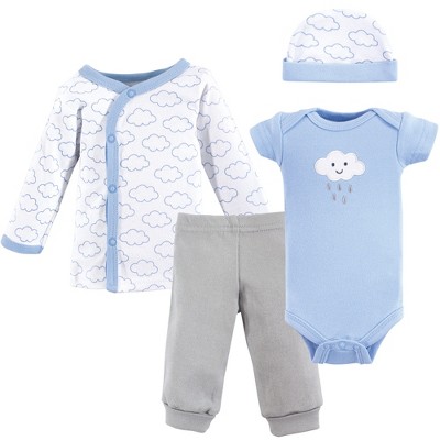 Luvable Friends Baby Boy Cotton Preemie Layette Set, Boy Cloud, Preemie