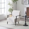 Polyester Upholstered Lounge Accent Chair with Sturdy Metal Frame for Living Room,Bedroom or Office-Baofuwish - 3 of 4