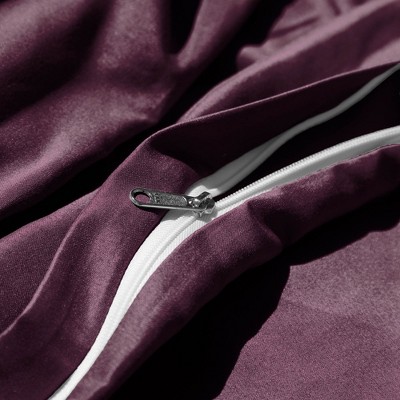 Ultra-Soft Purple Microfiber Twin/Twin XL Duvet Cover Set