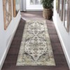 Machine Washable Area Rug Non Slip Non Shedding Rug Boho Vintage Low Pile Carpet Foldable Stain Resistant Rugs for Bedroom Living Room - 2 of 4