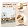 Dolonm 2 Pieces Cube TV Stand,Open Storage MDF Bookcase Shelf ,L-Shaped TV Console Stand - 4 of 4