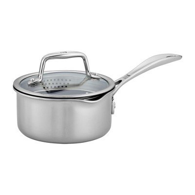 Sauce Pan, 1 Qt, Stainless Steel, With Aluminum Clad Bottom