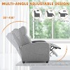 MAYEERTY Swivel Recliner Chair, Glider Single Chair for Living Room with Extra Large Footrest, High Back, Upholstered Deep Seat - 2 of 4