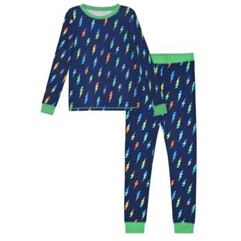Sleep On It Boys 2-Piece Super Soft Jersey Long Sleeve Snug-Fit Pajama Set