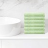 Unique Bargains Hotel Spa Bathroom Highly Absorbent Quick Drying Solid Cotton Washcloths 6 Packs - 2 of 4