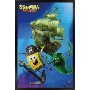 Trends International Nickelodeon The SpongeBob Movie: Search for SquarePants (2025) - Flying Dutchman Chasing Framed Wall Poster Prints - 1 of 4