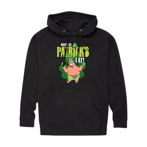 Men's - SpongeBob Squarepants - Happy St. Patricks Day Graphic Fleece Pullover Hoodie - 1 of 4