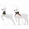 vidaXL Christmas Reindeers Decoration Christmas Lighting Display with LEDs - White 2 - 3 of 4