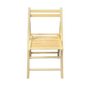 2pc Classic Solid Wood Folding Chair Set - Flora Home - 1 of 4