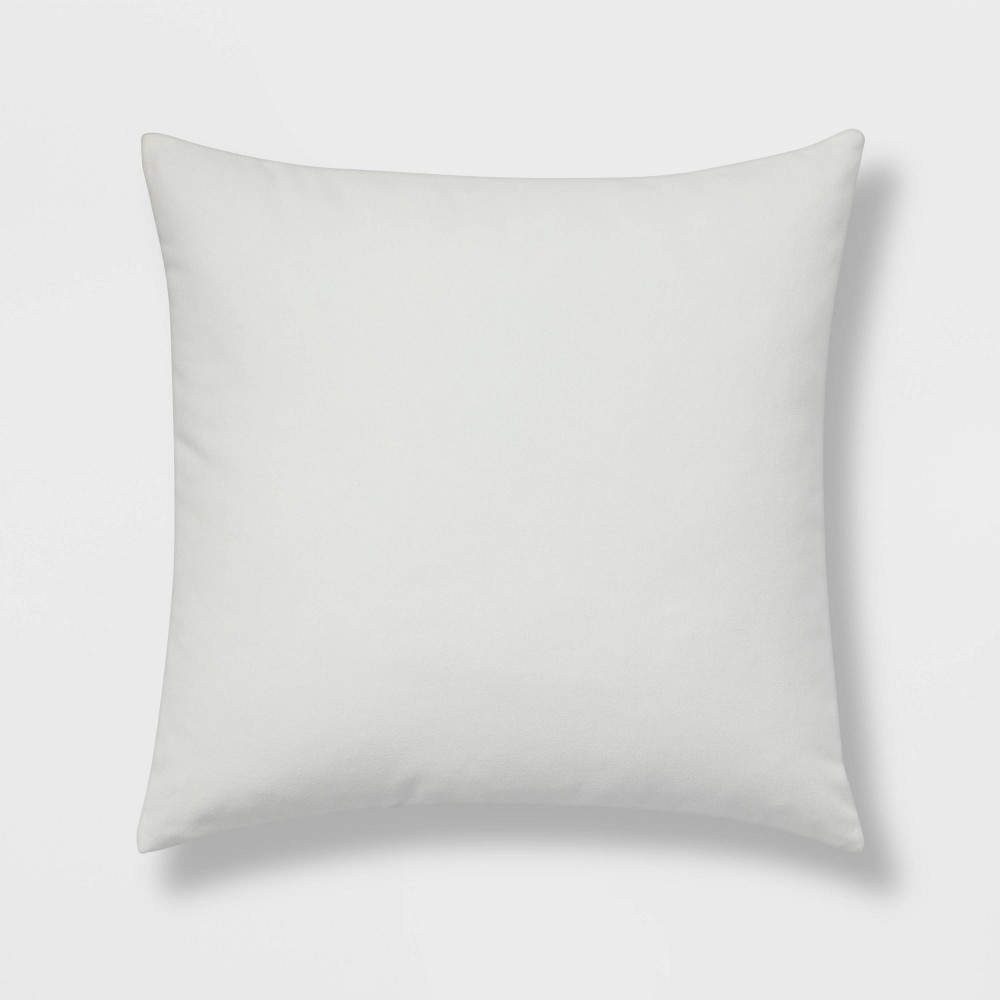 Cotton Velvet Square Throw Pillow White - Room Essentials