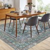 COZONY Washable Oriental Area Rug,Vintage Design Printed Floral Carpet,Stain Resistant Non Slip Rubber Back for Living Room Bedroom Dining Home - 2 of 4