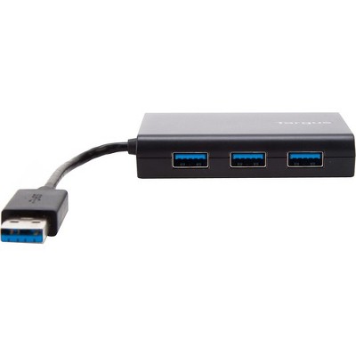 Targus 3-port USB/Ethernet Combo Hub - USB - External - 3 USB Port(s) - 1 Network (RJ-45) Port(s) - 3 USB 3.0 Port(s)