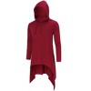 Men's Hooded Cloak Casual Long Pullover Hoodie Cape Hip Hop Sweatshirt with Pocket - 2 of 4