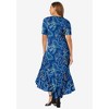 Jessica London Women's Plus Size Stretch Knit Flounce Hem Maxi Dress - 3 of 4
