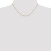 Black Bow Jewelry 0.8mm 14k Yellow Gold Round Diamond Cut Wheat Chain Necklace - 2 of 4
