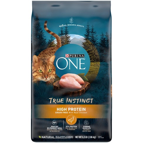 klodset Adskillelse amplifikation Purina One True Instinct Grain Free With Real Chicken Adult Premium Dry Cat  Food - 6.3lbs : Target