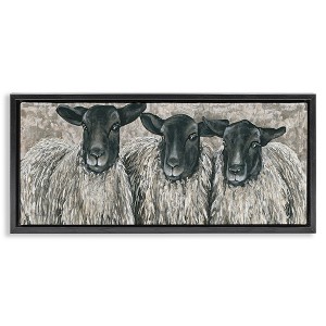 Stupell Industries Three Sheep Trio Portrait, 25" x 11" - 1 of 4