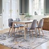 Area Rugs for Living Room Bedroom, Modern Abstract Machine Washable Rug Soft Rug, Low Pile Non Slip Carpet - 2 of 4