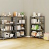 HONGGE Storage Shelves, Foldable Metal Shelving Units for Garage Kitchen Bakers, Collapsible Organizer Rack, Heavy Duty on Wheels - 4 of 4