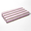 Bacati - Multicolor Stripes Pink Fuschia Beige Chocolate 100 percent Cotton Universal Baby US Standard Crib or Toddler Bed Fitted Sheet - 3 of 4