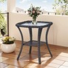 Buenhomino Patio Furniture Sets, 3 Pieces Wicker Outdoor Furniture - 360 Degree Swivel Rocking Chairs and Rattan Side Table for Garden,Porch,Backyard - 3 of 4