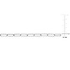 EVERLY JEWELRY | Sterling Silver 3mm Paperclip Chain Necklace and Anklet Set, 16 in + 9 in-Multiple Metal Color Options - 3 of 4