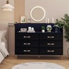 6 Drawers Dresser for Bedroom with LED Lights, Drawer Dressers with Charging Station, Sturdy Storage Chest for Entryway, Closet, Living Room, Hallway - 4 of 4
