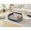 Gulches Gray Pet Bed - Scandinavian Style Elevated Cat Sofa - 4 of 4