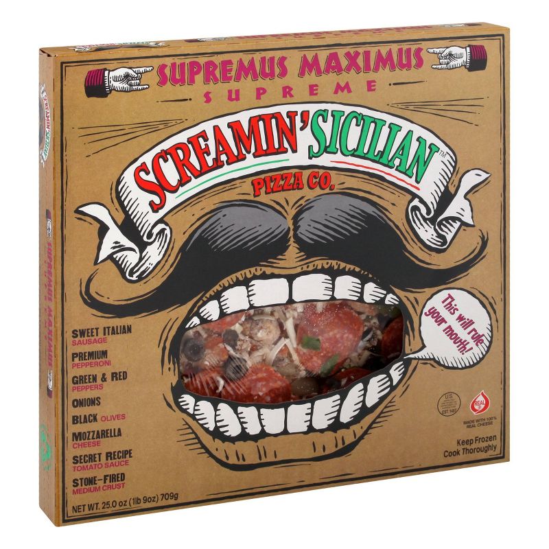 Screamin&#39; Sicilian Supreme Frozen Pizza - 25oz, 1 of 6