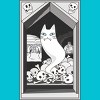 Girl's Design By Humans Ghost cat the Keeper of the Crypt By runcatrun T-Shirt - 2 of 2