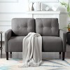 Sapphtopaz 51.2" Loveseat Couch Sofa - Compact Upholstered Furniture with Sturdy Frame, Cozy Seating for Living Room, Bedroom & Small Spaces - 2 of 4