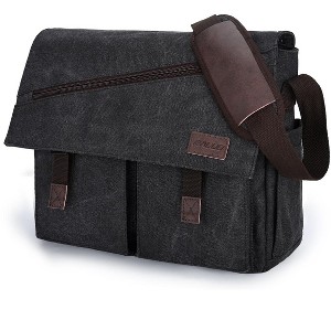 Generic Messenger Bag For Men,Water Resistant Canvas Shoulder Bag - 1 of 4