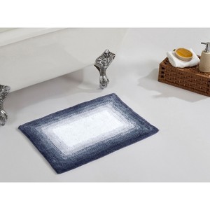 Torrent Collection 100% Soft Cotton Tufted Weave Bath Rug, Ombre Pattern, Highly Absorbent, Machine Washable Bathroom Mat for Multipurpose Use - 1 of 4