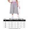 Coolmee Women Plus Size Palazzo Pants Wide Leg Smocked Waist Casual Loose Pants with Pockets - 4 of 4