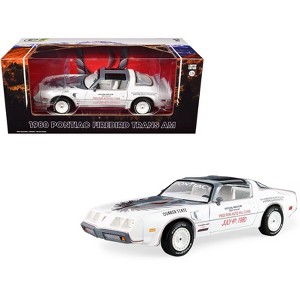 1980 Pontiac Firebird Trans Am T/A White with Gray Top and Hood