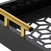 Kate and Laurel Caspen Tray, 12.25x16.5, Black - 2 of 4