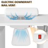 Professional Nail Desk with Built-in Electric Dust Extractor, Locking Wheels, Wrist Support, 4 Drawers & Cabinet - 4 of 4