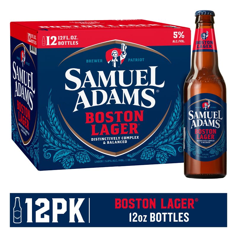 Samuel Adams Boston Lager Beer - 12pk/12 fl oz Bottles, 4 of 11