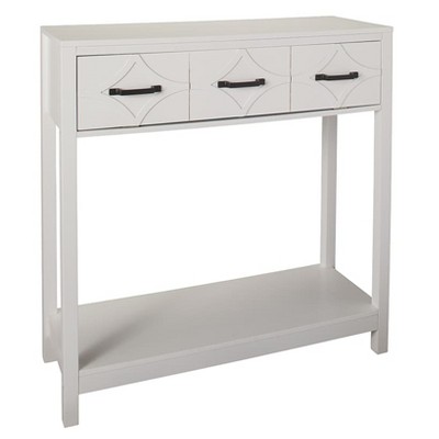 The Lakeside Collection Console Tables with Geometric Design Drawers