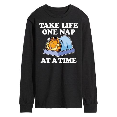 Men's - Garfield - Take Life One Nap Long Sleeve Graphic T-Shirt - image 1 of 4