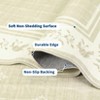 Garvee Area Rugs for Living Room Bedroom Scalloped Floral Bordered Rug Soft Non Slip Low Pile Indoor Carpet - 4 of 4