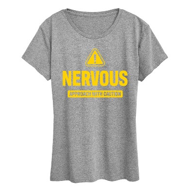 Women's - Instant Message - Nervous Short Sleeve Graphic T-Shirt