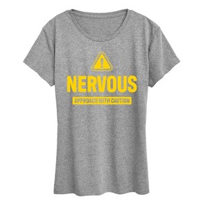 Women's - Instant Message - Nervous Short Sleeve Graphic T-Shirt - 1 of 4