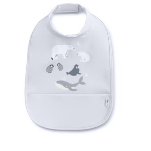 SARO Waterproof Bib – Easy-Clean Baby Bib with Adjustable Velcro Collar, Soft PU Polyester, Water- and Stain-Resistant, Ideal for BLW - 1 of 2