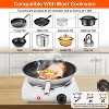 iMountek"1000W Electric Single Burner Coil Hot Plate Stove with 5 Temperature Settings & Non-Slip Feet"Black&White - 4 of 4