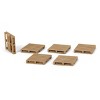 3D to Scale 1/64 Pack of 6 3D Printed Brown Plastic Freight Pallets 64-242-WD - 2 of 2