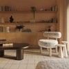 TOV Furniture Carmel Vegan Shearling Accent Chair Taupe 24.7"W x 24.5"D x 27.4"H - 2 of 4